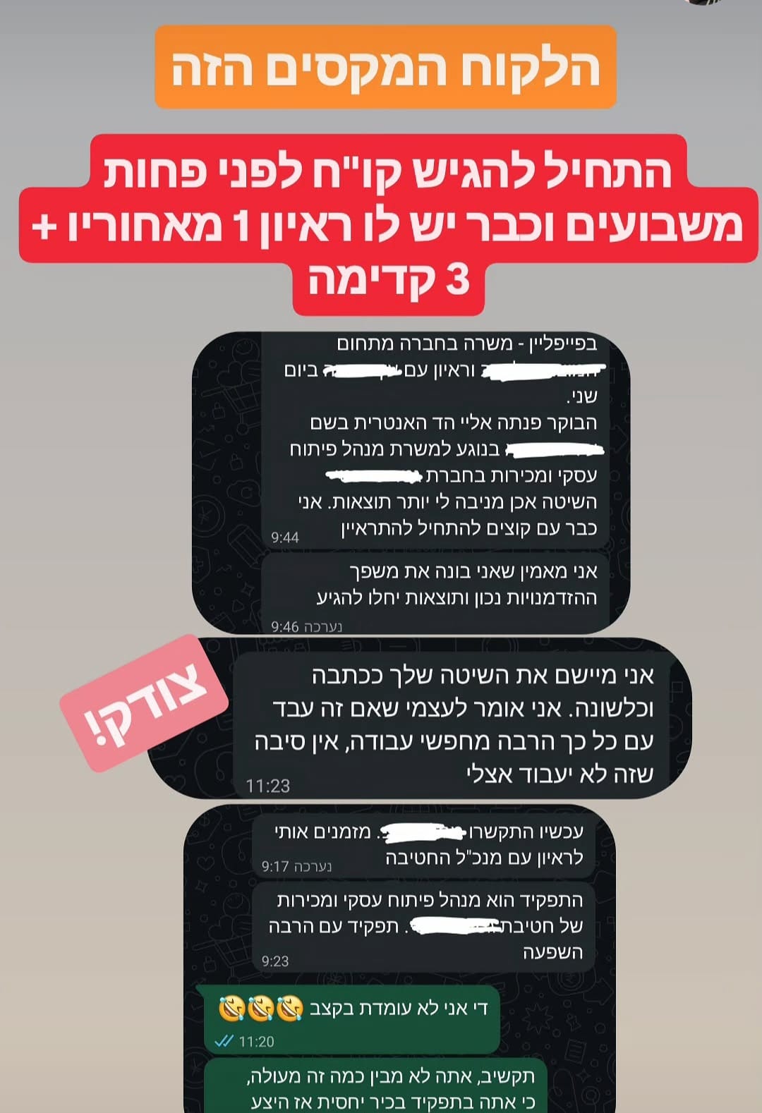המלצת לקוח/ה על הילה אדליס