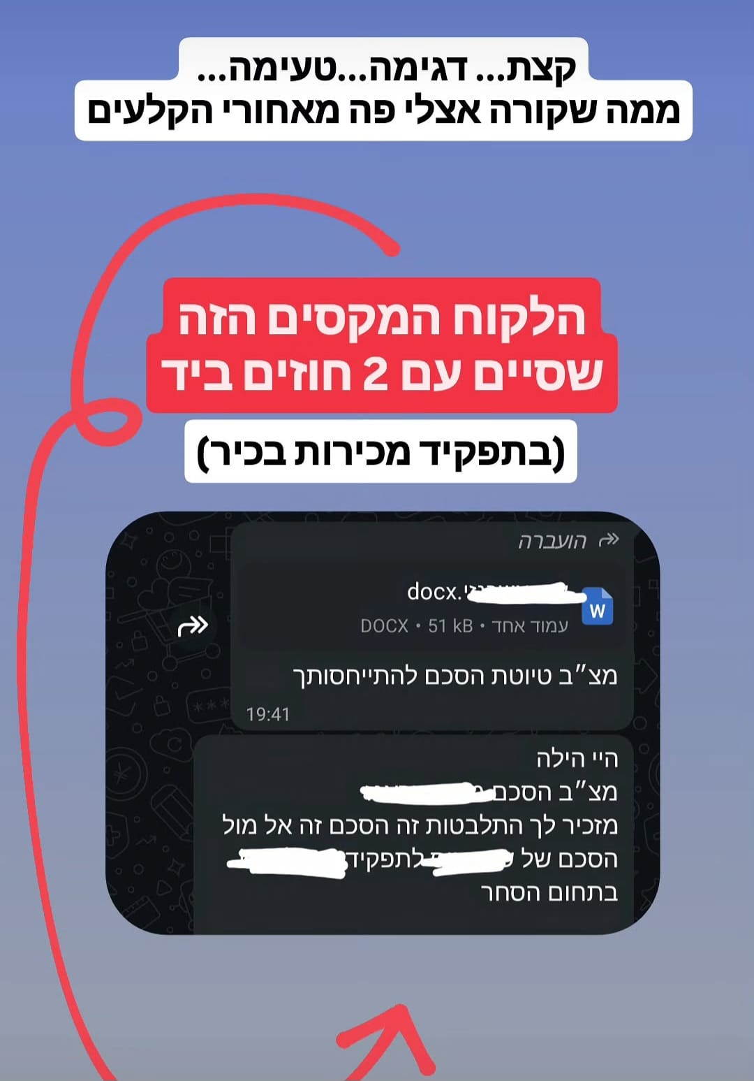 המלצת לקוח/ה